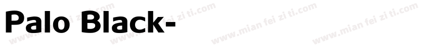 Palo Black字体转换